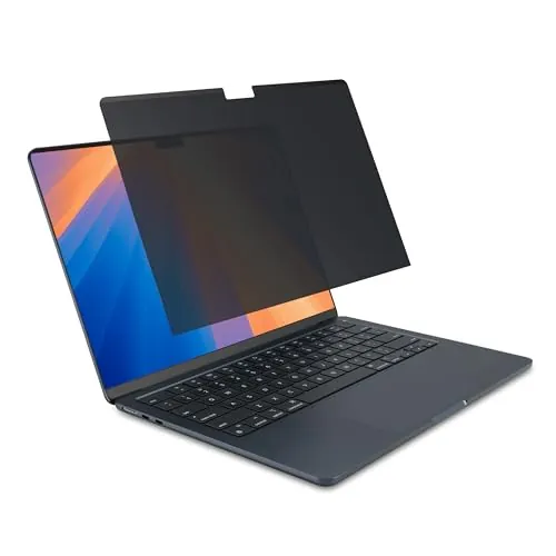 Kensington MagPro Protector de Privacidad para MacBook Air 13.6" M2 2022, Filtro Magnético Antirreflejos para Pantallas de Portátiles Apple Mac, Protector Reversible, Protección Luz Azul (K58374WW)
