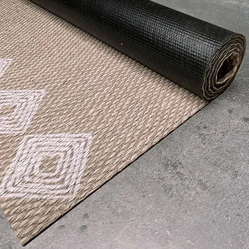 Alfombra vinílica Premium de tejido trenzado de alta gama Étnica 140x200 cm