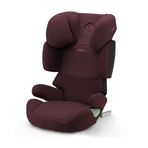 CBX by CYBEX Silla de coche infantil Solution X i-Fix, Para coches con y sin ISOFIX, De 3 a 12 años aprox. (100 - 150 cm), De 15 a 50 kg aprox., Rojo oscuro (Rumda Red)