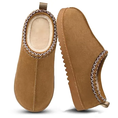 Coswind Zapatillas Casa Mujer Invierno Cerradas Peluche Pantuflas | Empeine de Ante Sintético, Con Forro de Peluche, Espuma Memoria, En Tendenci, Antideslizante, Cálido Suave, Interior Exterior