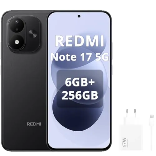 XIAOMI Redmi Note 17 5G 6+256GB, Azul, Incluye Cargador