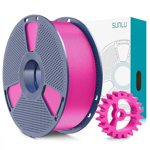 SUNLU PLA+2.0 Filamento, Mejora del Filamento PLA Plus 2.0, 1KG Magenta | Más Resistente y Duradero, Filamento PLA+ Mejorado, Paquete al vacío, Precisión dimensional +/- 0.02mm