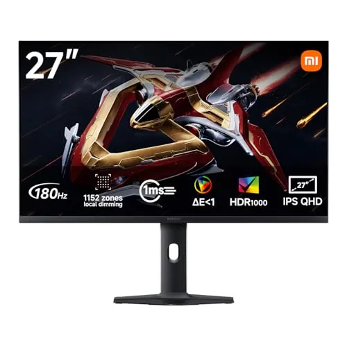 XIAOMI Monitor Gaming Mini-LED 2K 27 Pulgadas,180Hz, HDR1000, P27QDA-RGPGL