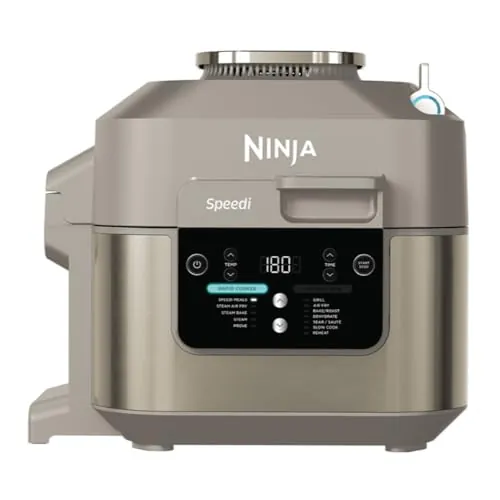 Ninja Speedi, Olla Eléctrica Multifunción Rápida 10 en 1, Piedra/Dorado