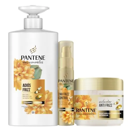 Pantene Pro-V Miracles Adios Frizz Control Champú + Sérum + Mascarilla