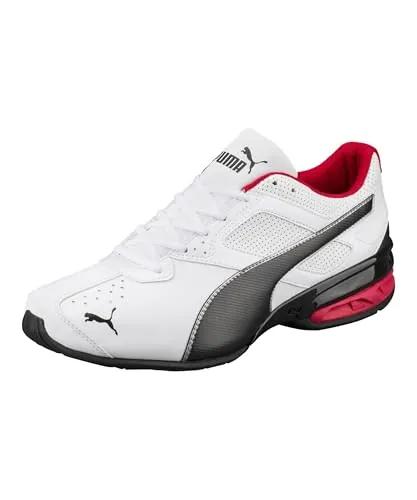 PUMA Men Tazon 6 FM Road Running Shoes, Puma White-Puma Black-Puma Silver, 43 EU