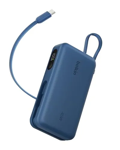 Belkin UltraCharge Batería Externa 10000 mAh Cable USB-C y Pantalla - Azul