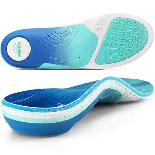 PCSsole Plantillas Ortopédicas Modelo Mejorado con Almohadilla de Bagazo - Soporte para Fascitis Plantar, Pie Plano y Talalgia - Confort Todo el Día