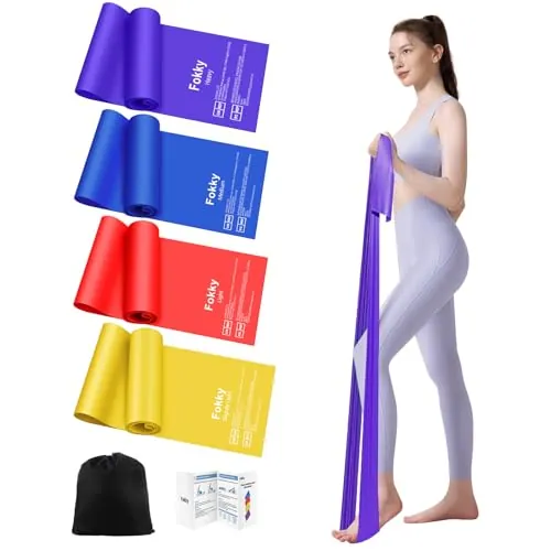 Fokky Gomas Elasticas Musculacion [Set de 4], 1.8M Bandas Elasticas Fitness