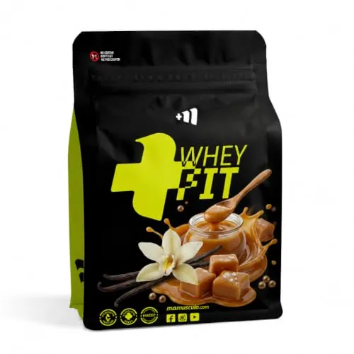 MASmusculo - Whey FIT 2Kg - Proteína Whey en Polvo - Proteína Suero de Leche - Regeneración y Aumento Muscular - Mejora Rendimiento - Vainilla Caramelo