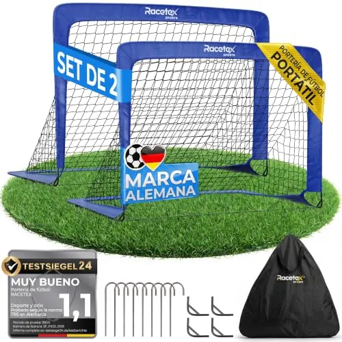 Racetex Set x 2 Porteria Futbol niños - Porterias de Futbol para niños