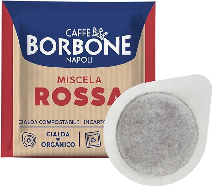 Caffè Borbone Cápsulas Compostables, Mezcla de Café Roja - 150 Cápsulas - Compatibles con el Sistema ESE Cápsulas de Papel de 44 mm