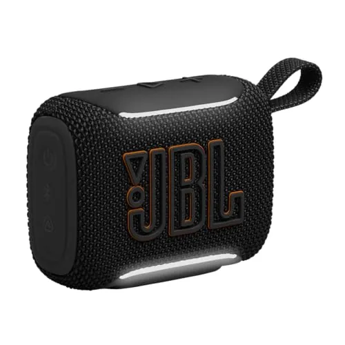 JBL GO 5 Altavoz Bluetooth ultraportátil con Sonido Big JBL Pro y Graves Fuertes, emparejamiento AirTouch, diseño Impermeable y Tiempo de reproducción de 10 Horas, Color Negro
