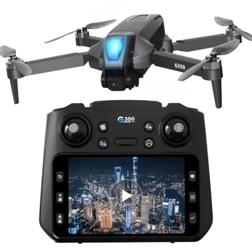 Dron con cámara 1080P, distancia con pantalla LCD de 4,5″, drones RC FPV