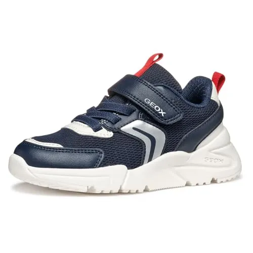 Geox - J Loftus Boy B, Zapatillas Niños, Navy/Red,