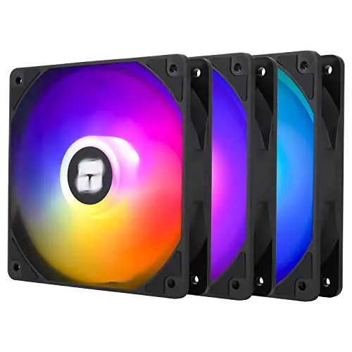 TR TL-C12C-S X3 Ventilador de enfriamiento de carcasa ARGB 120 mm, PWM 4 pines, rodamiento S-FDB, hasta 1550 RPM