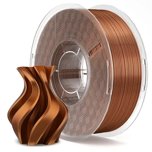 ELEGOO Filamento PLA 1.75 1KG Cobre de Seda | Precisión Dimensional +/- 0.02mm, Carrete de Filamento 3D, para Mayoría Impresoras 3D