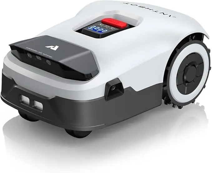 ANTHBOT Genie Robot Cortacésped Sin Cable Perimetral MAX. 900m², Full Band RTK & 4 Ojos 3D Vision, Gestión de 20+ Zonas, Evitación Inteligente de Obstáculos con IA & Cuidado del Césped