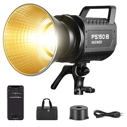 NEEWER FS150B Luz LED de Video Continua 130W Bi Color COB con App/2.4G