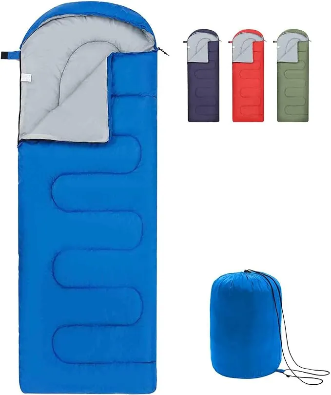 Bacs de Dormir de para Adultos y niños, Saco de Dormir Ultraligero de 3 Estaciones para Clima frío, Saco de Dormir de Campamento Compacto para niñas para niñas