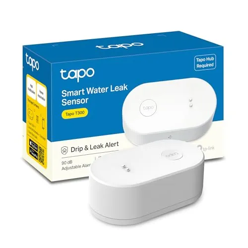 Tapo T300 – Sensor Inteligente de Fugas de Agua, Alarma de Fugas de 90 dB