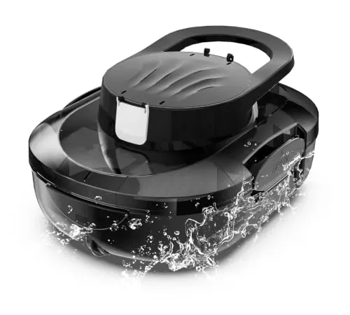 BRINBO (2026 Upgrade) S1PRO Robot Piscina, Doble Motor Robot Limpiafondos Piscina Sin Cable, Carga en 2.5h, Autoaparcable, 100 Min de Limpieza, para Piscinas de Fondo Plano, Negro Gris