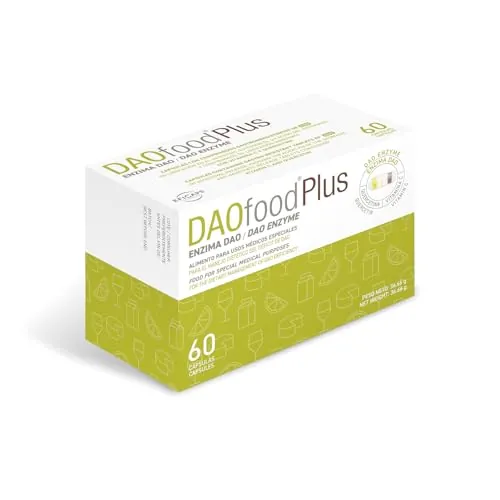 DR Healthcare - DAOfood Plus - Enzima DAO - Quercetina y Vitamina C - Contribuye al Equilibrio de la Histamina Alimentaria - 60 Cápsulas con Mini-comprimidos Gastrorresistentes de DAO