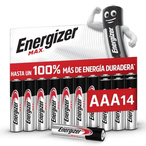 Energizer MAX Pilas AAA (Paquete de 14) 1,5V Baterías Alcalinas
