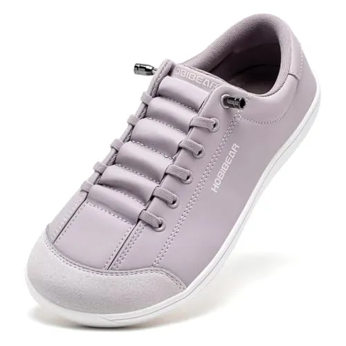 HOBIBEAR Zapatillas de Running para Hombre y Mujer | Drop Cero | Zapatillas de Trail Running de Cuero, Informales y Minimalistas