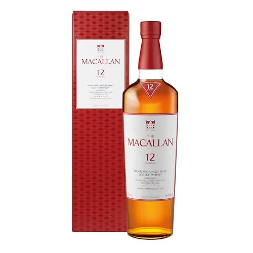 Macallan Sherry Oak 12 Años Whisky Single Malt Escocés 70cl,El embalaje puede variar.