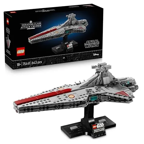 LEGO Star Wars 75441 Crucero de Ataque Clase Venator - Maqueta para Construir para Adultos de Nave de la República - Decoración para el Salón - Regalo de Colección para Fans de La Venganza de los Sith