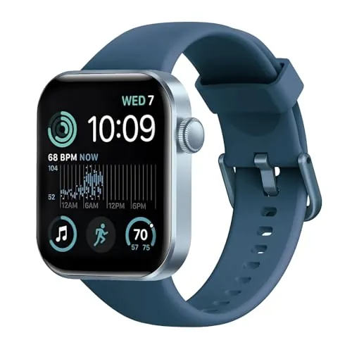 Reloj Inteligente Mujer Hombre, 1.85" Smartwatch con Llamadas Bluetooth, 140+ Modos Deportivos Smart Watch con SpO2/Pulsómetro/Monitor de Sueño/Podómetro, Impermeable IP68 Smart Watch Para Android iOS