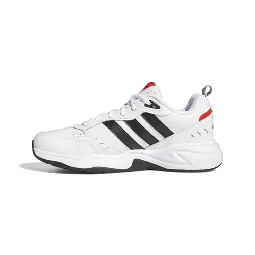 adidas Hombre Strutter Shoes, Cloud White / Core Black / Active Red, 43 1/3 EU