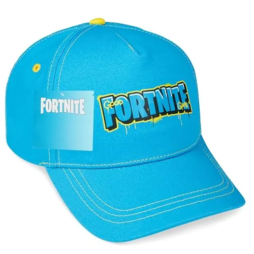 Fortnite Gorra Beisbol para Niño Adolescente Correa Ajustable Sombreros para el Sol con Visera Deportes Vacaciones Regalos Gamer (Azul)