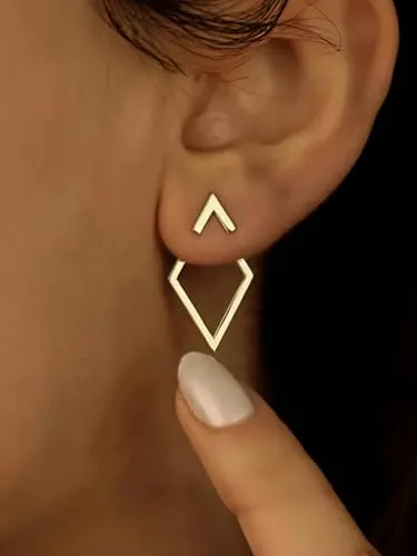 Juego de 1 par de aretes de tuerca para mujer, paquete múltiple, aretes de mariposa de circonita cúbica con perlas de moda, aretes hipoalergénicos, M, Metal, Sin piedra preciosa