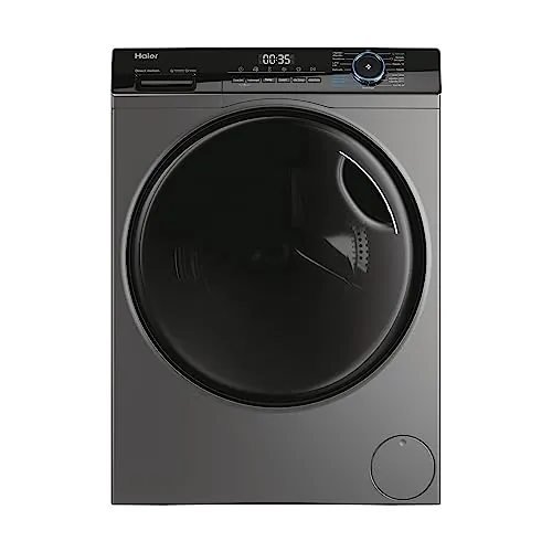 Haier I-Pro Series 3 HWD80B14939S8-IB - Lavadora Secadora, Capacidad 8KG + 5KG, Motor Direct Motion, ABT, Función Vapor, Fin Diferido, Display Digital, 60CM de Ancho, 1400 RPM, 15 Programas, Antracita
