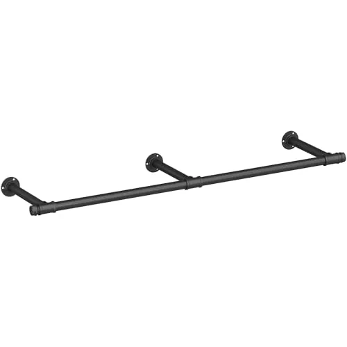SONGMICS Perchero de Pared, Estilo Industrial, 170 x 30 x 7 cm