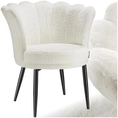 tectake® Sillón Tapizado, Acolchado Grueso en Terciopelo