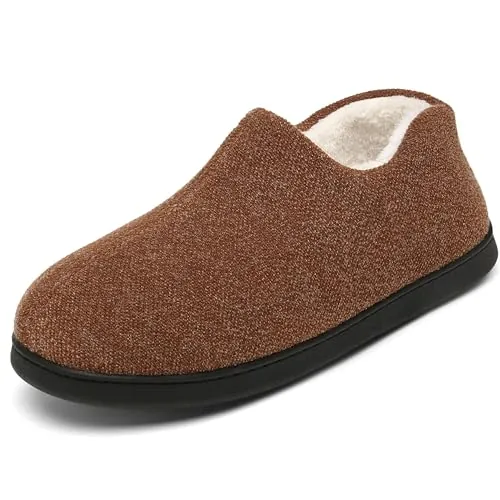 Mishansha Zapatillas Invierno Hombre Mujer Cálido Peluche New Marrón 42 EU