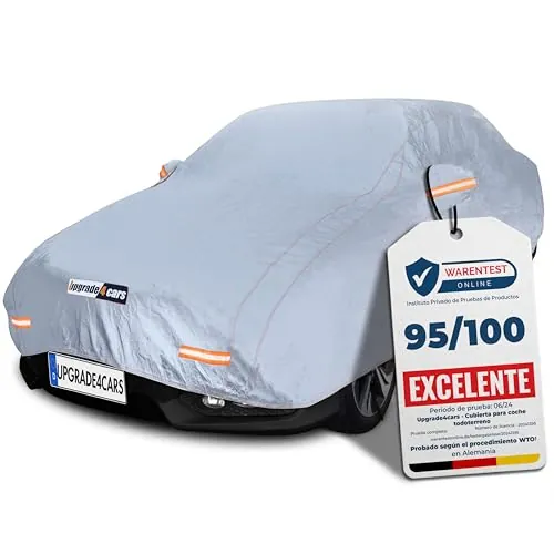 Upgrade4cars Funda Coche Exterior Impermeable Universal | Lona para Tapar para Verano & Invierno | Suv - M (432*185*145 cm)