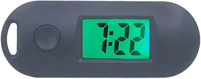 BEALIFE Reloj de Bolsillo electrónico Digital Compacto, Reloj electrónico Digital Multifuncional y portátil, Llavero ABS, Reloj de Bolsillo
