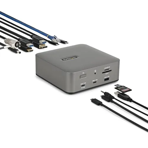 StarTech Dock Thunderbolt 5 USB4, 4K 144Hz Triple, 8K 60Hz Doble, 140W
