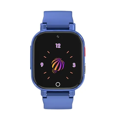 PTHTECHUS 4G Reloj Inteligente Niño con Videollamada, GPS, SOS, Chat de Voz, IP68 Impermeable, Modo Escuela, Podómetro, Despertador, Reloj Infantil Regalo para Niños Niñas de 4 a 12 Años (Negro-8A)