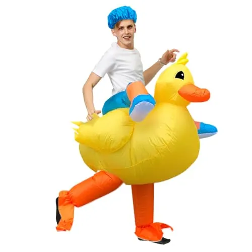 JASHKE Disfraz de Pato Disfraz Inflable Adulto Disfraces Hinchables Disfraz Pato Adulto