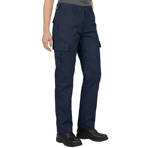 Lee Cooper Pantalón Trabajo Mujer Cargo – Workwear Resistente Fácil Cuidado Multi Bolsillos, Pantalón Seguridad Clásico para Construcción Industria (Azul Marino, 40 EU / 30L)