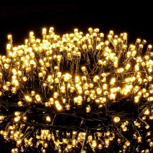 Avoalre Luces Navidad Exterior 50M 2000LED, Luz Arbol Navidad 8 Modos iP44 Impermeables Luces Decoracion para Exterior Interior Fiesta Boda Jardín Casa, Blanco Cálido