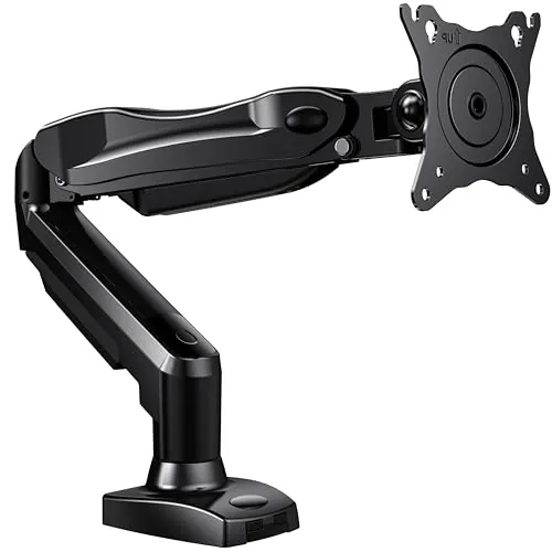 HUANUO Soporte Monitor Escritorio para Pantallas 13-32 Pulgadas, Brazo Monitor hasta 9 kg, Monitor Arm Ergonómico con Inclinación, Giro y Rotación 360°, Altura Regulable, VESA 75x75/100x100