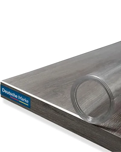 TEXMAXX Protector de Mesa Transparente 2mm con Bordes biselados