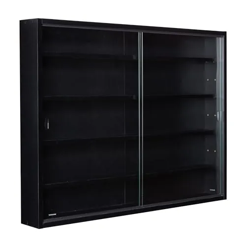 Inter Link: vitrina de colección para figuras vitrina pared negra 80x60cm