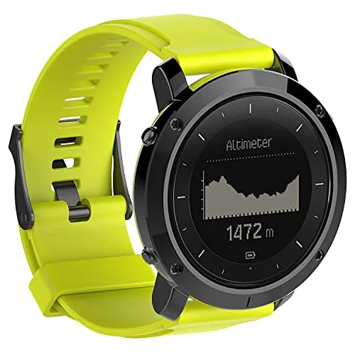 Chainfo Correa de Reloj Recambios Correa Relojes Caucho compatible con Suunto Traverse - Silicona Correa Reloj con Hebilla NO221103 (Pattern 7)